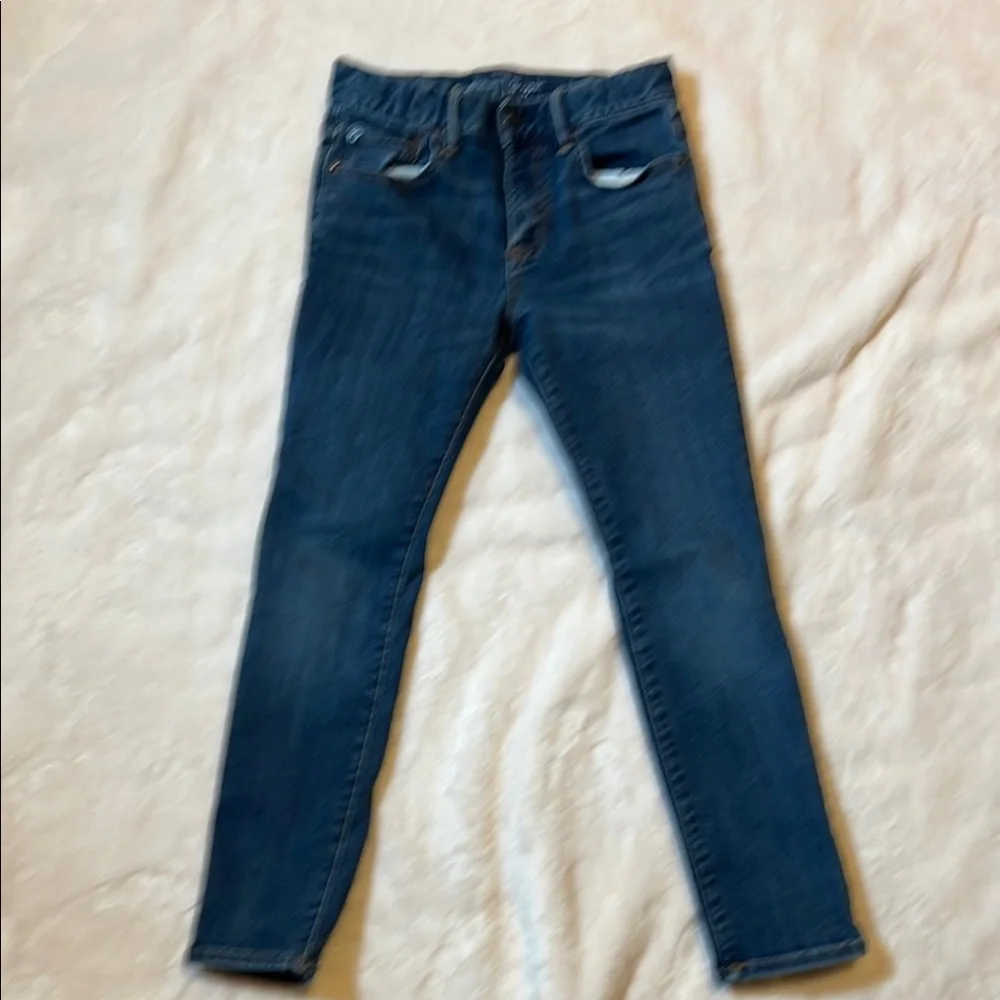 GAP Kids 1969 Skinny Dark Blue Denim Jeans Size 10 Regular 22 inches on length